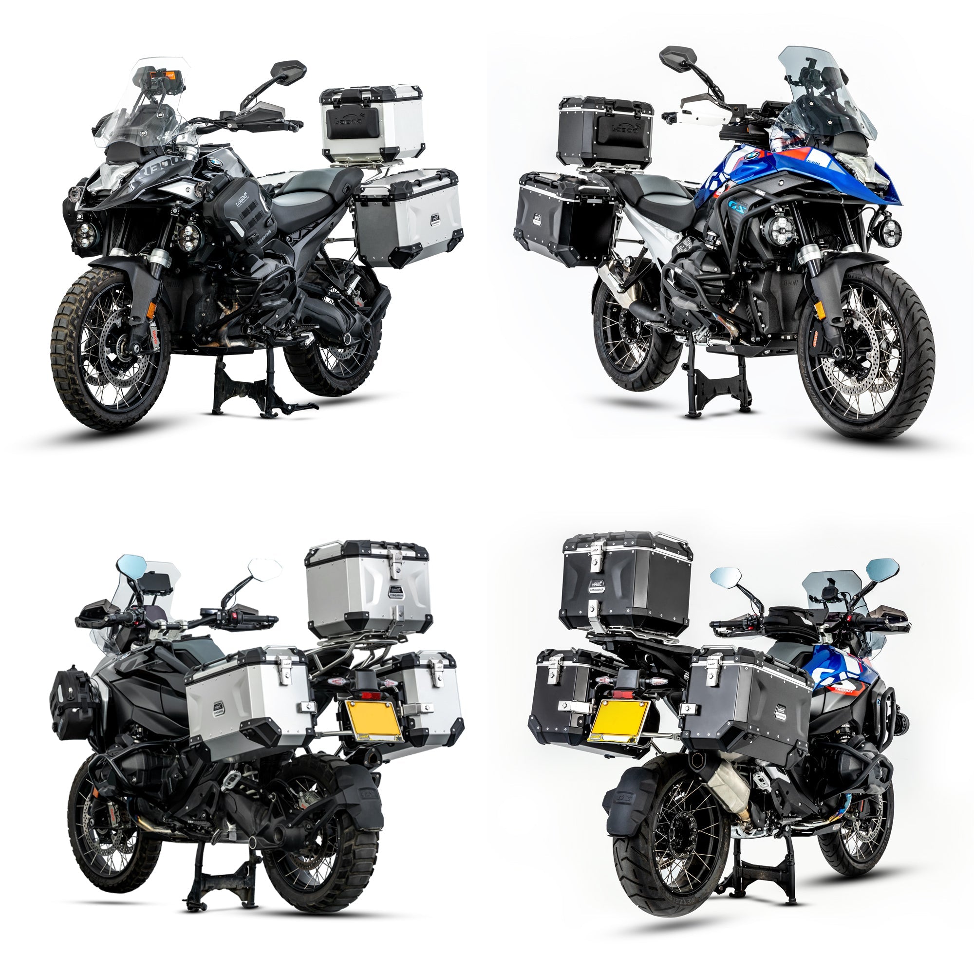 LOBOO CONQUEROR Aluminum Cases & Racks Set for BMW R1300GS / R1300GS Adventure