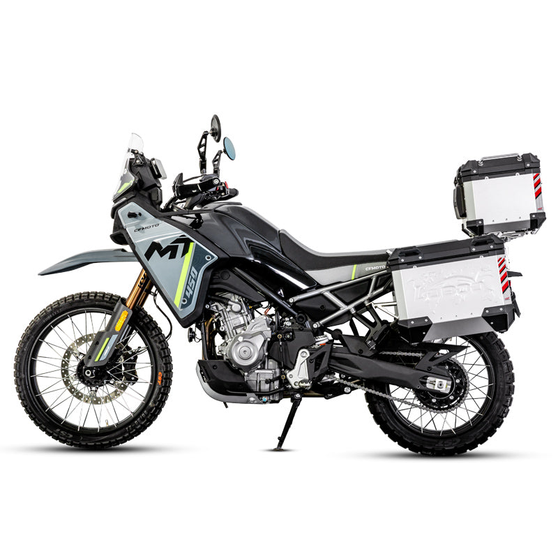 Aluminum Side Panniers, Top Case & Mounting Rack System for CFMOTO 450MT (2024-)