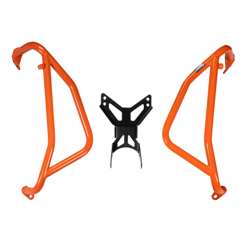 LOBOO CHG222 Crash Bar & Engine Guard for KTM 790 / 890 Adventure & Husqvarna Norden 901 – Upper & Lower Protection, Black or Orange Finish