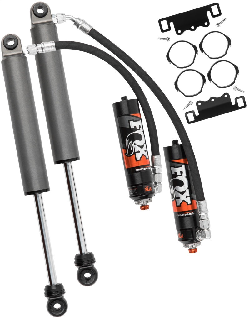 FOX 2.5 Performance Elite Rear Reservoir Shock Pair, DSC Adjustable (0-2 in. Lift), fits Chevy Silverado 1500