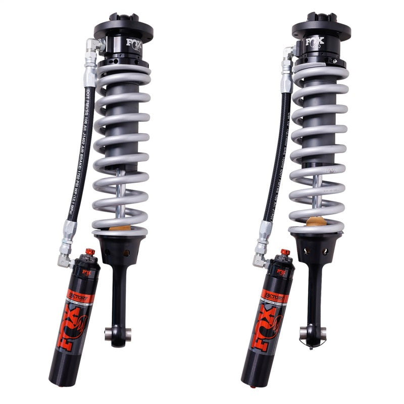 FOX 3.0 Factory Race Series Front Internal Bypass Coilover Pair (2 in. Lift), fits Ford F-150