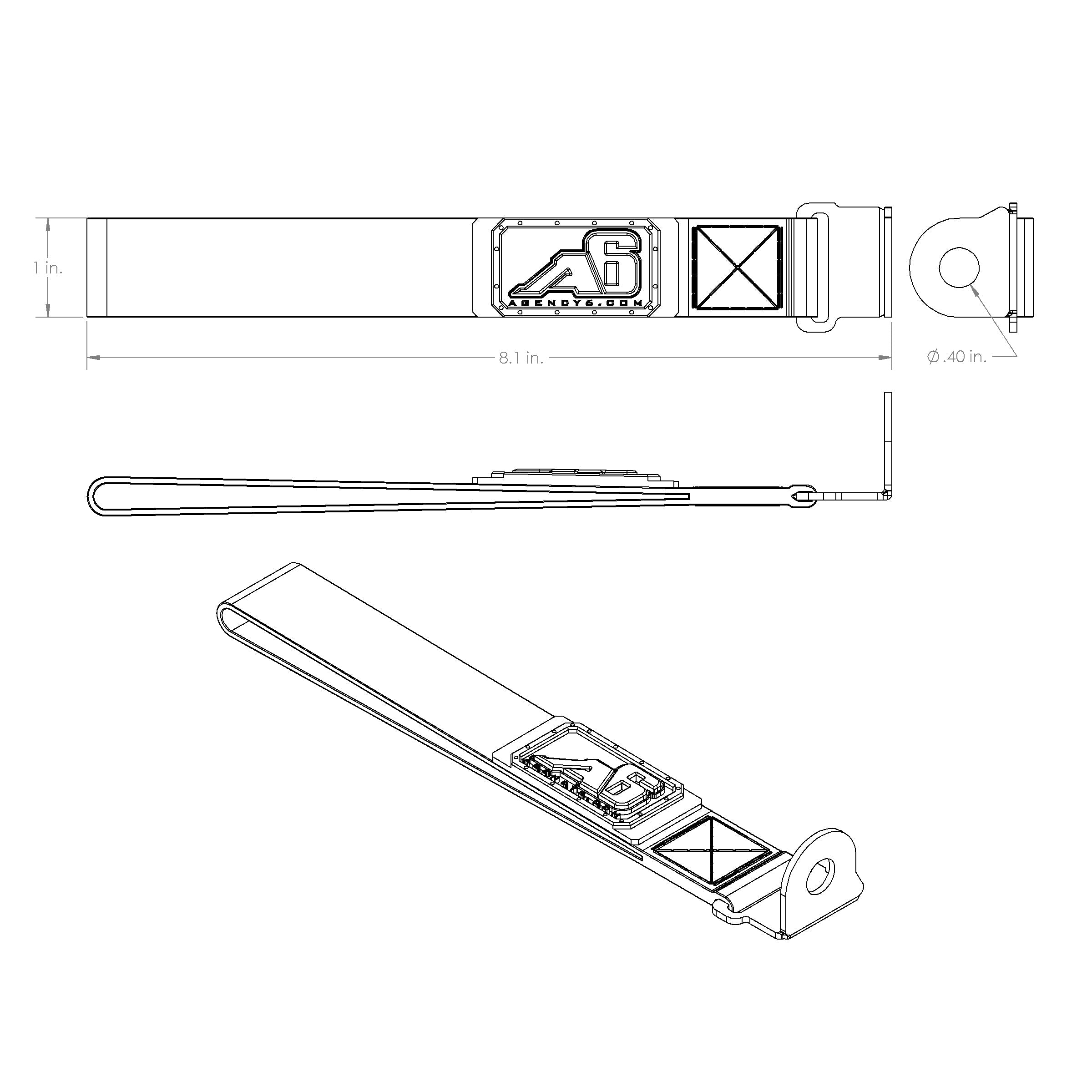 (5TH GEN) Toyota 4Runner Rear Lift Gate Hatch Pull Assist Strap (OD GREEN)