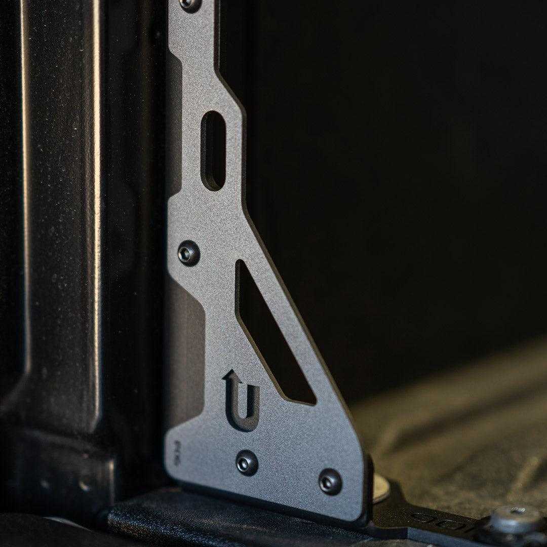 upTOP Overland Tacoma bed stiffeners installed
