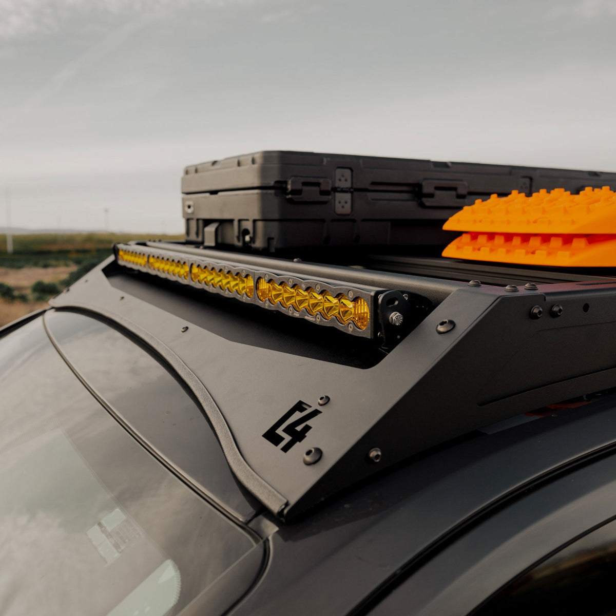 C4 Fabrication Tacoma Roof Rack with Optional Light Bar Mount / 4th Gen / 2024-2026