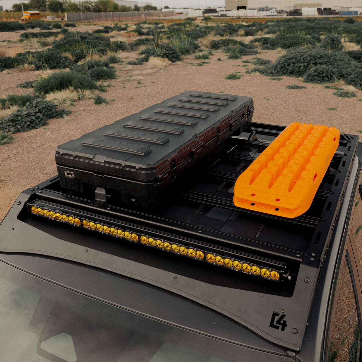 C4 Fabrication Tacoma Roof Rack with Optional Light Bar Mount / 4th Gen / 2024-2026