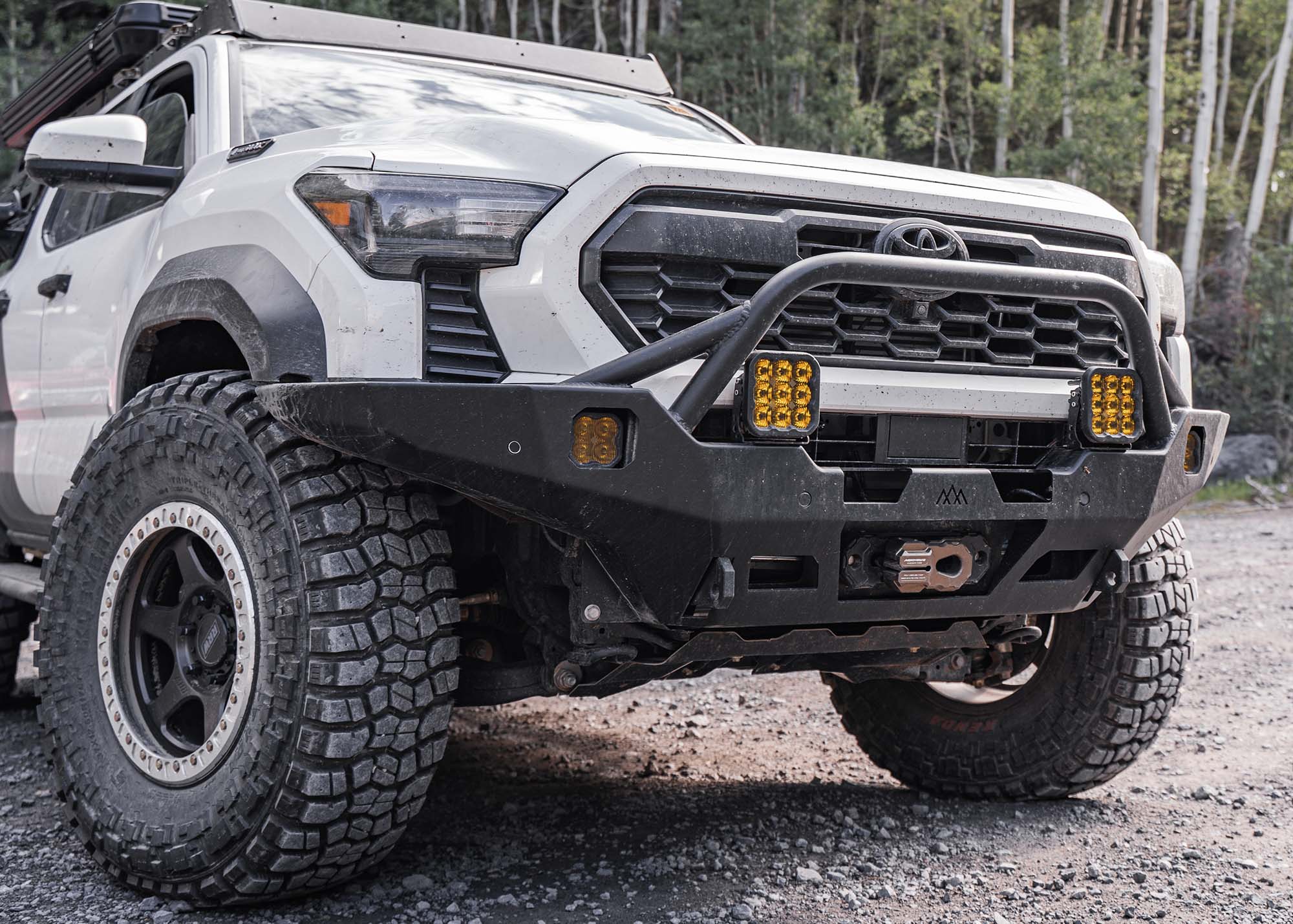 Backwoods Toyota Tacoma 4th Gen (2024+) Hi-Lite Overland Front Bumper [PreRunner Bull Bar]