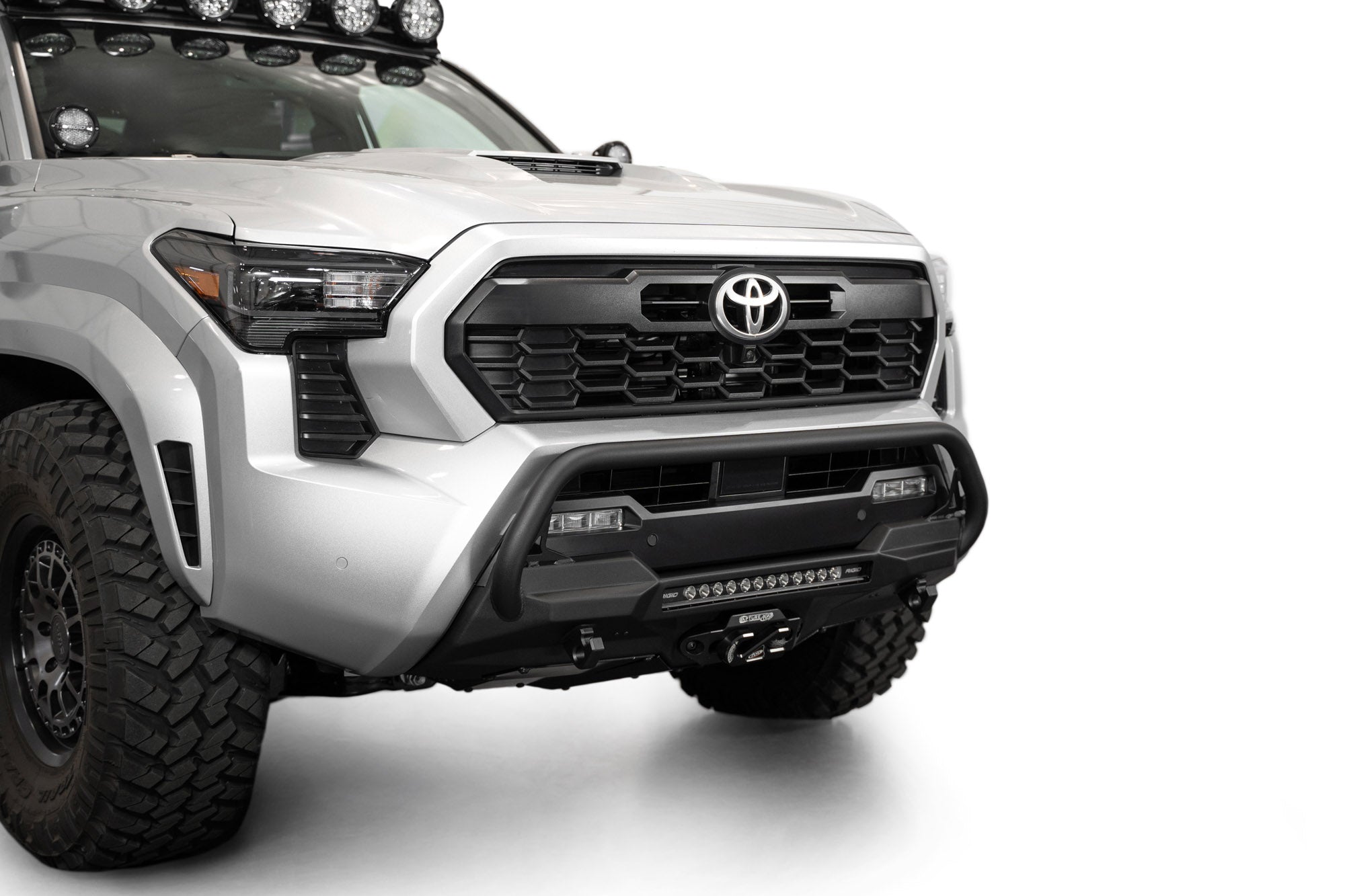 4th-gen-Toyota-Tacoma-Stealth-Series-Center-Mount-Winch-Front-Bumper-with-Top-Hoop-1 - NVMOS