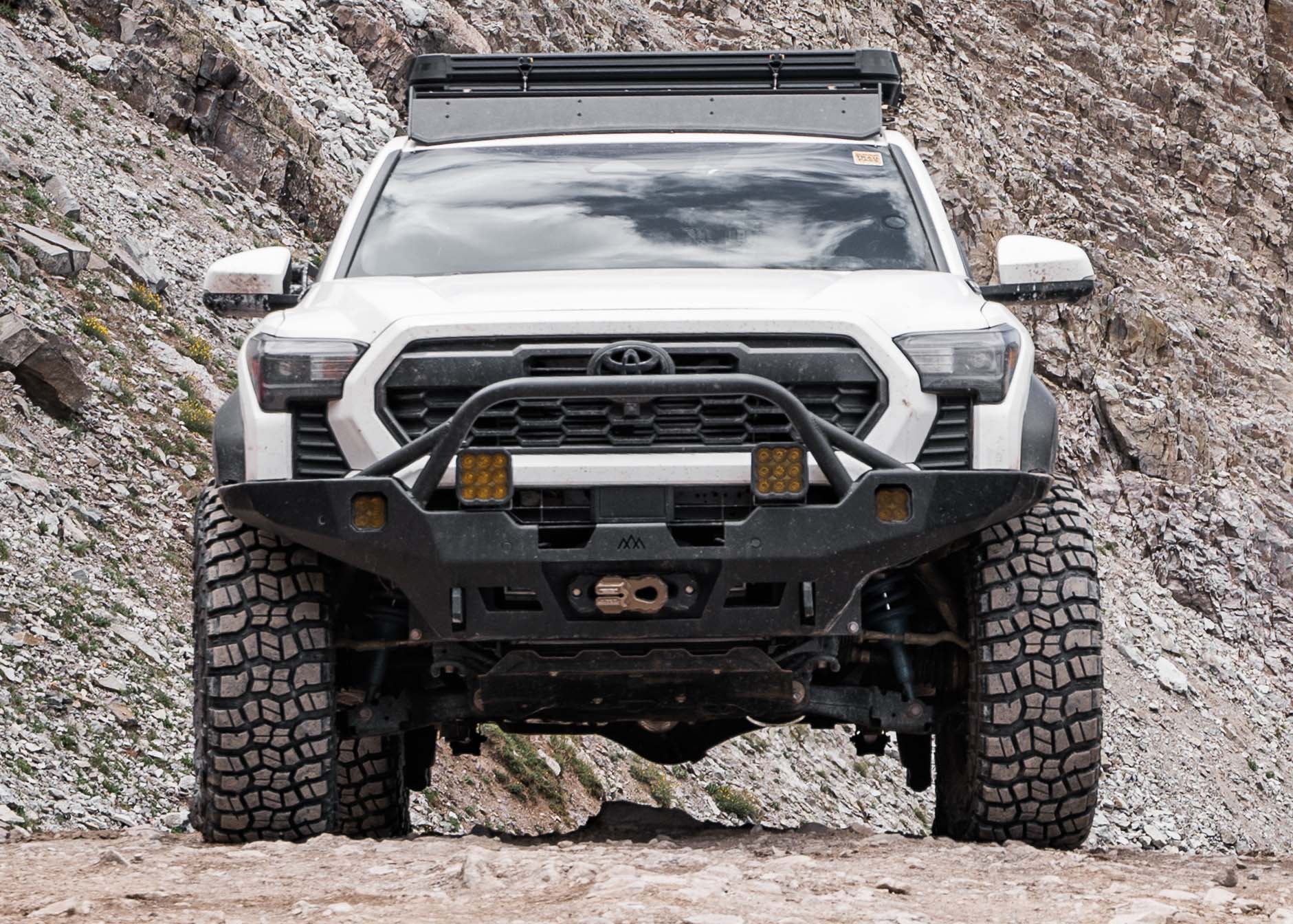 Backwoods Toyota Tacoma 4th Gen (2024+) Hi-Lite Overland Front Bumper [PreRunner Bull Bar]