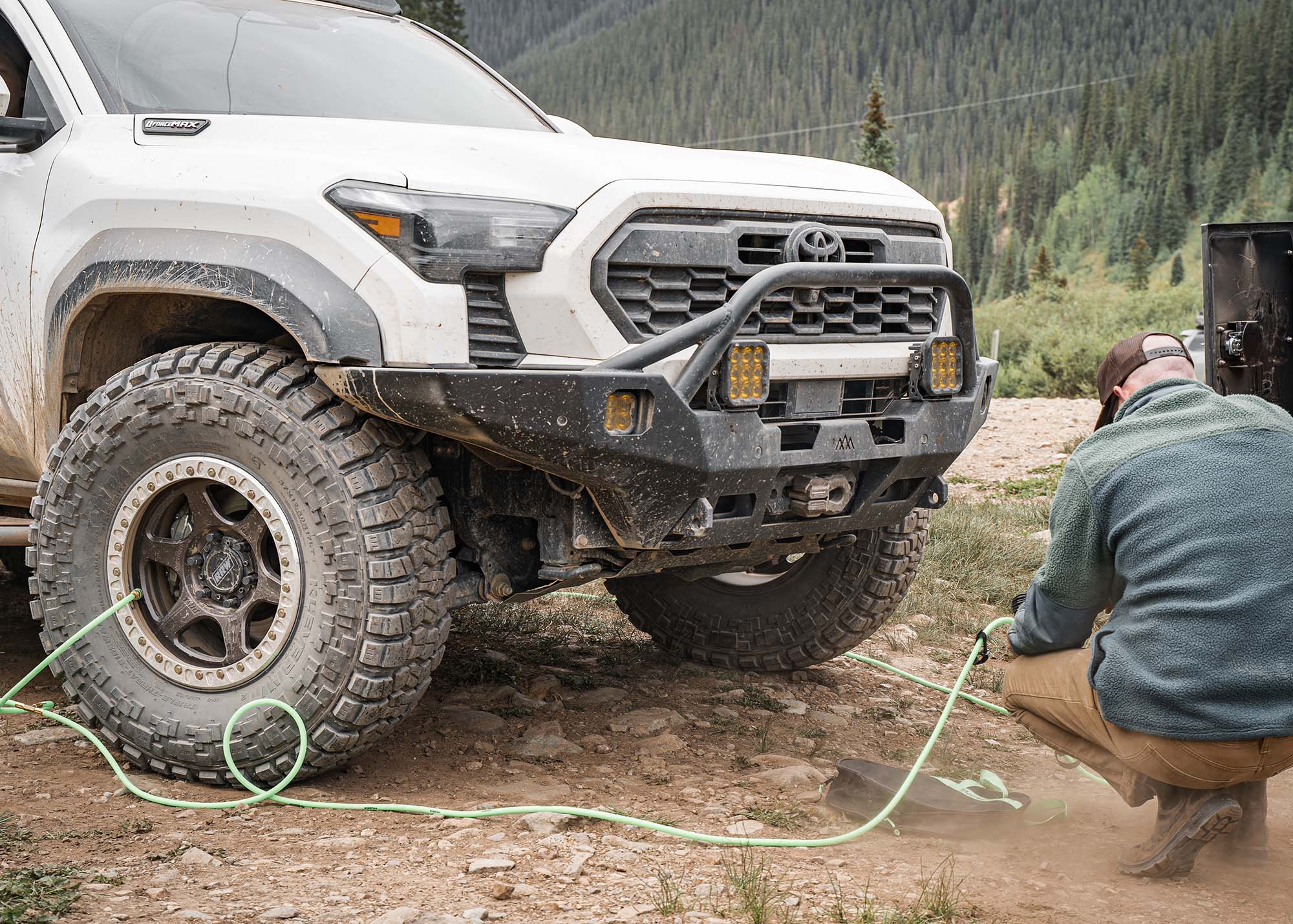 Backwoods Toyota Tacoma 4th Gen (2024+) Hi-Lite Overland Front Bumper [PreRunner Bull Bar]