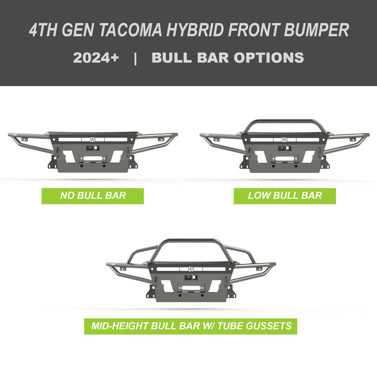 C4 Fabrication Tacoma Hybrid Front Bumper / 4th Gen / 2024-2026