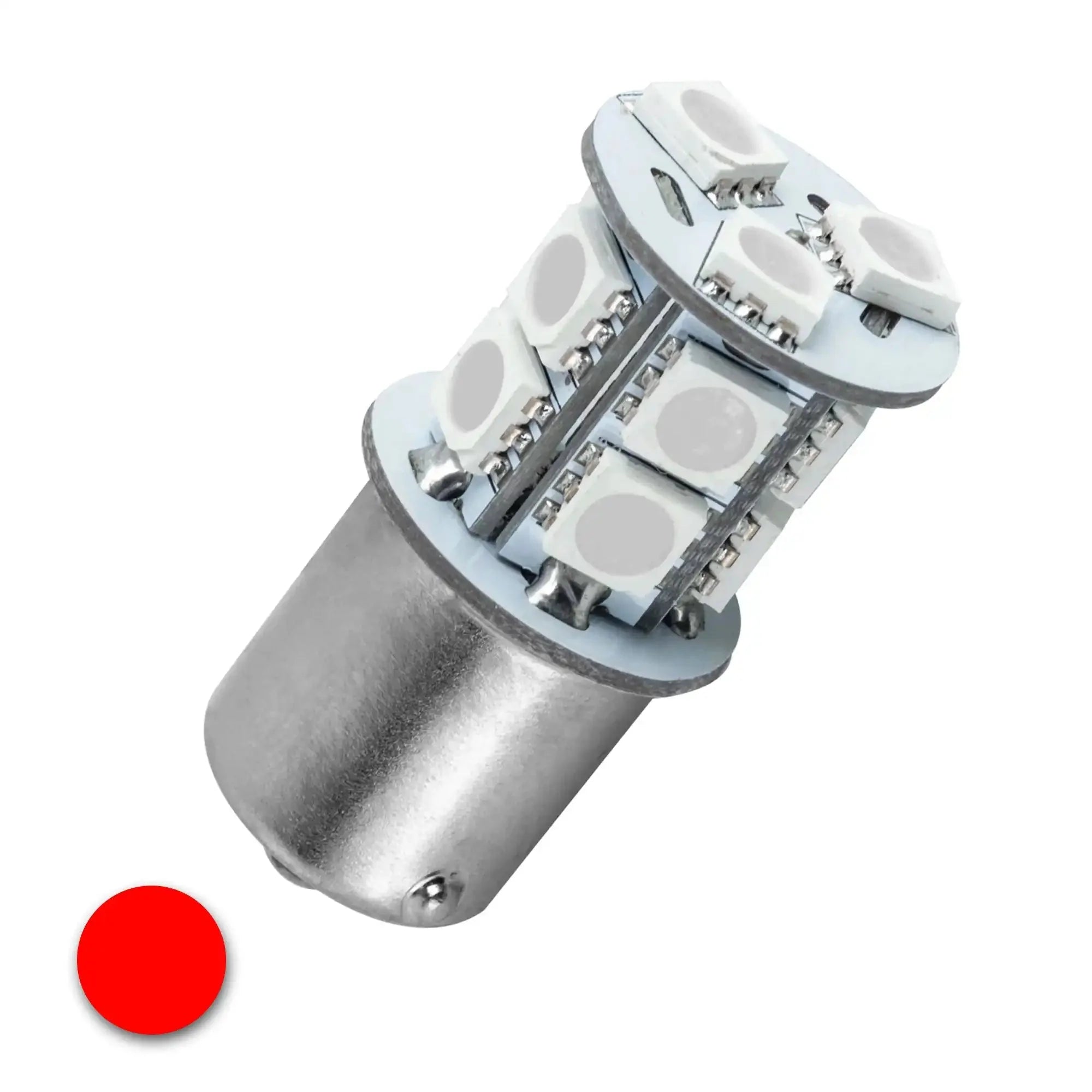 red LED bulb for automotive tail light or brake light