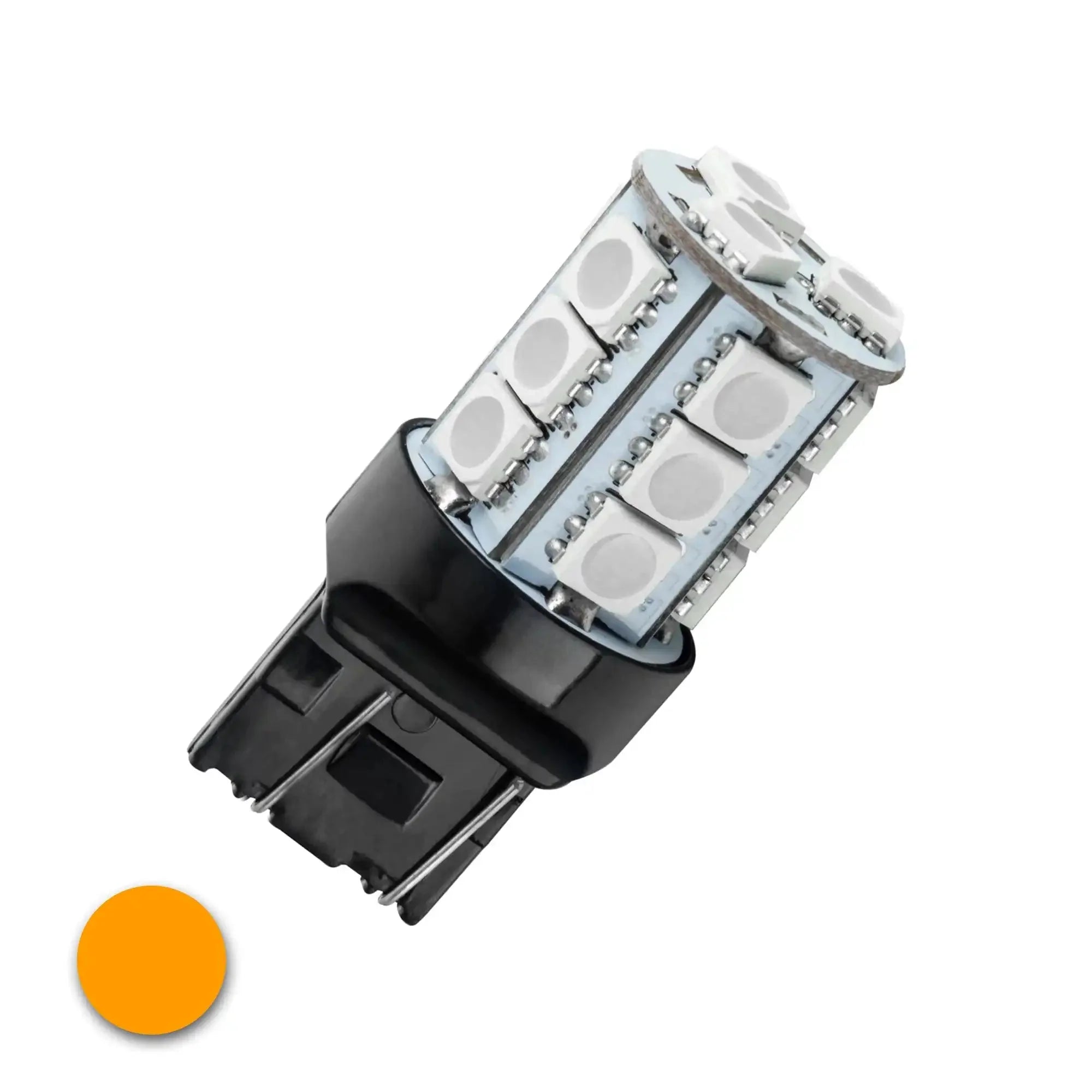 amber LED automotive bulb for Toyota, Jeep, Ford vehicles, overlanding accessory