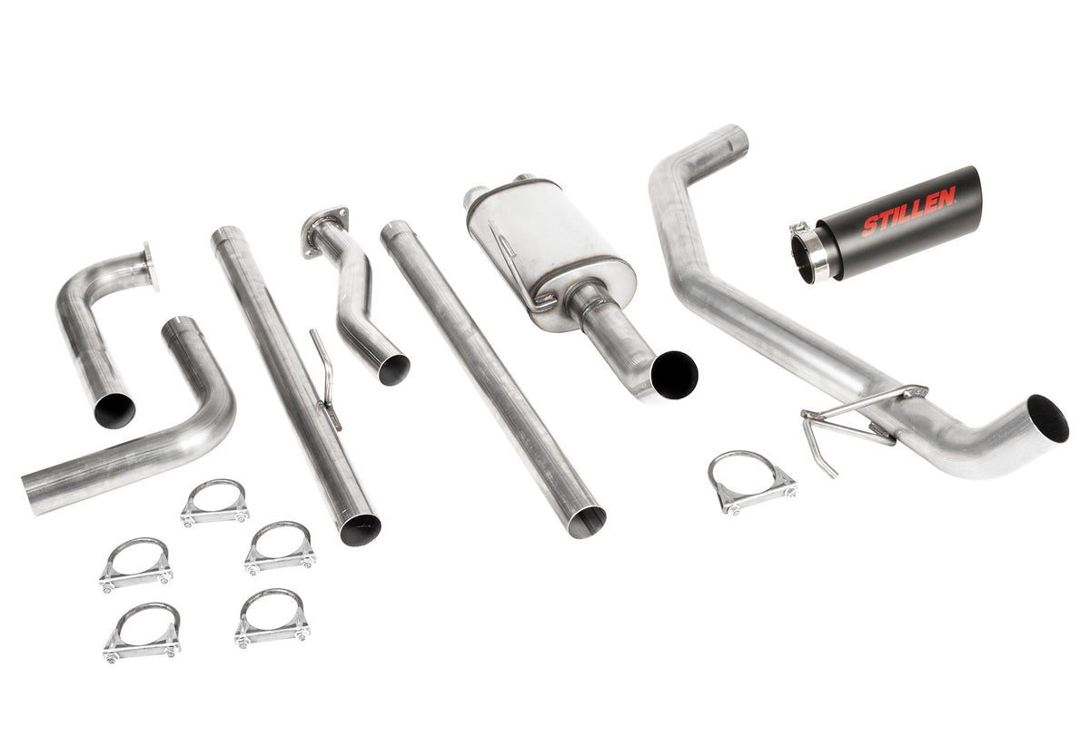 STILLEN cat-back exhaust with black tip for 2016-2024 Nissan Titan 5.6L