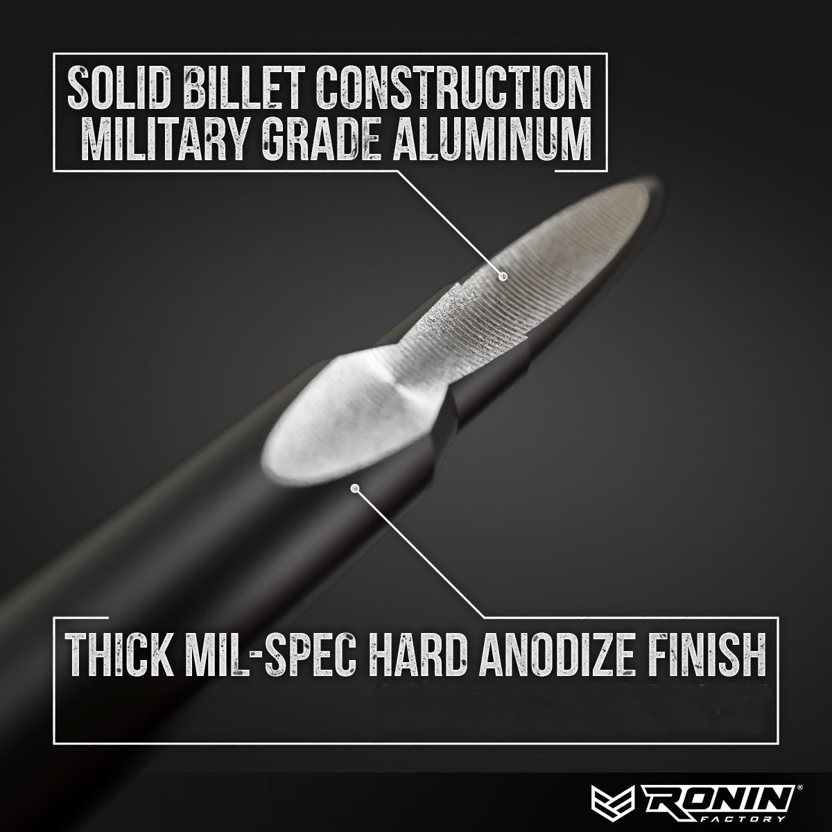 50_caliber_bullet_style_antenna_short_stubby_Ford_F150_Ford_Raptor_Aluminum_black - NVMOS