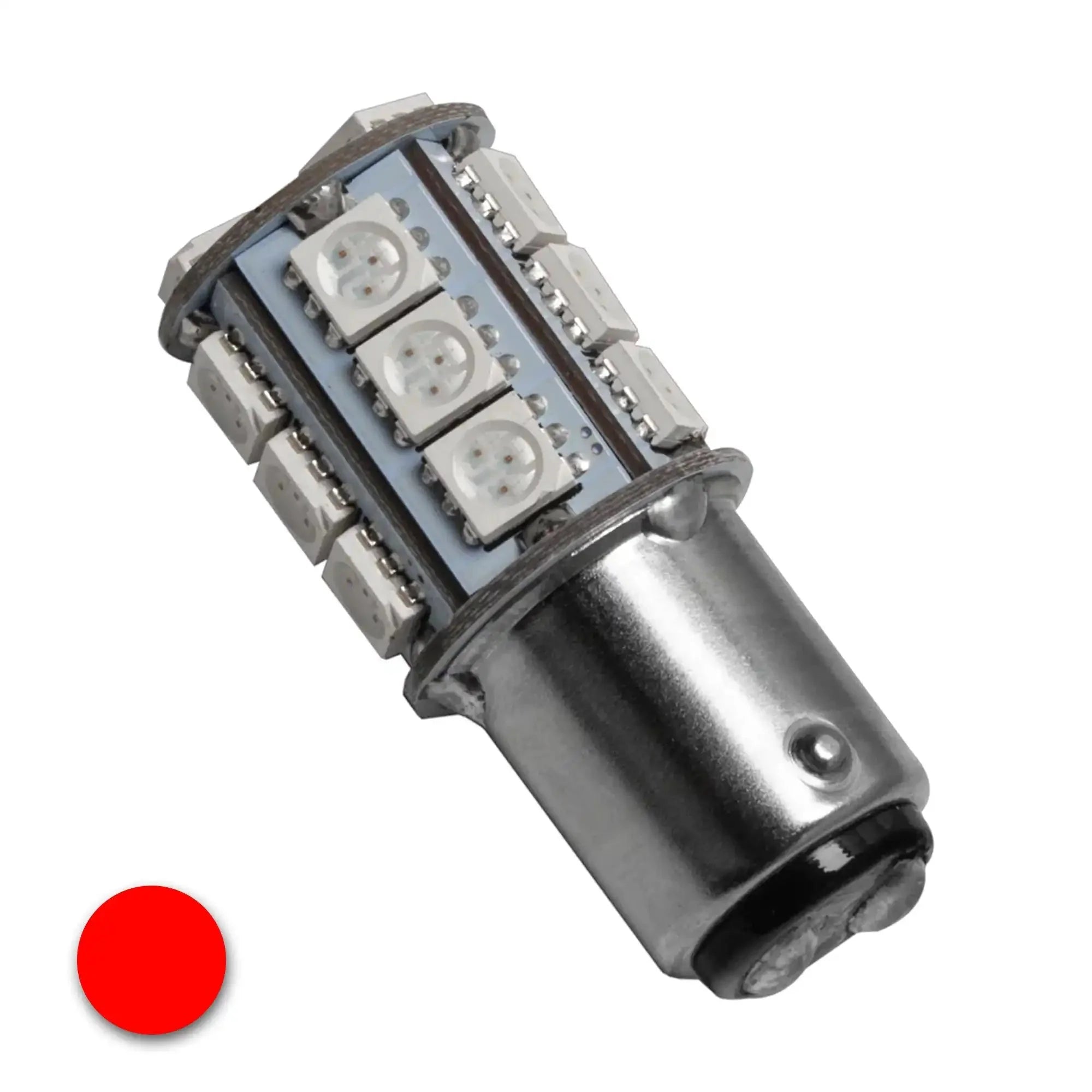 Red LED replacement bulb for off-road vehicle or overlanding accessory lighting