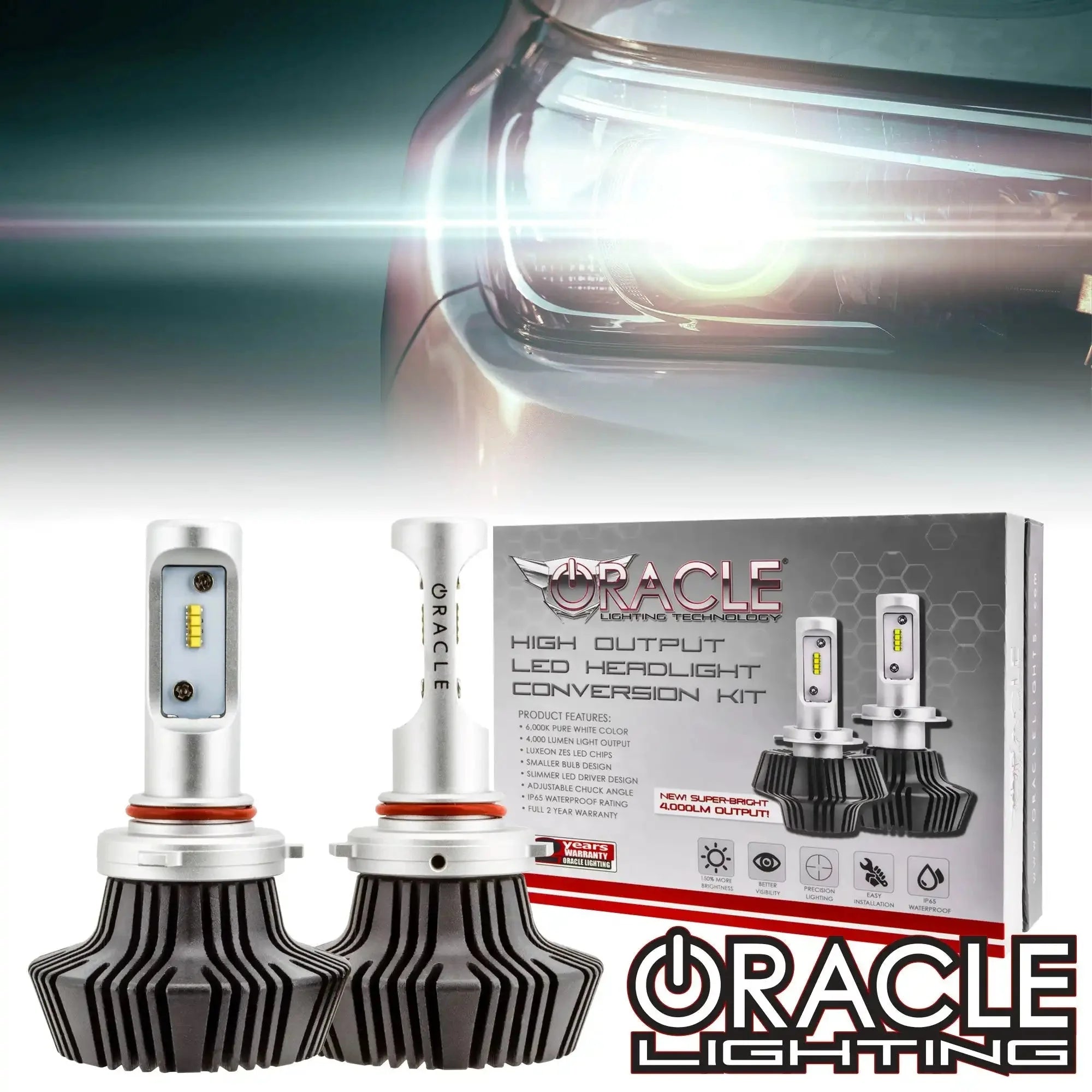 ORACLE Lighting 2003-2005 Toyota 4Runner 9006 - 4,000+ Lumen LED Conversion Kit (Low Beam)