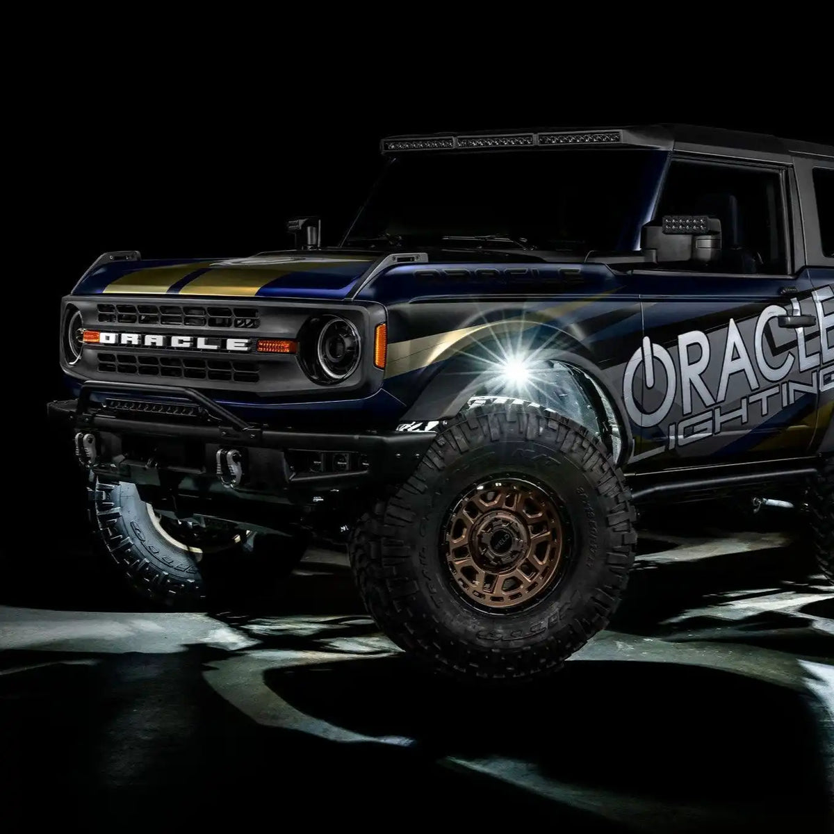ORACLE Lighting white 4-piece underbody rock light kit for universal fit