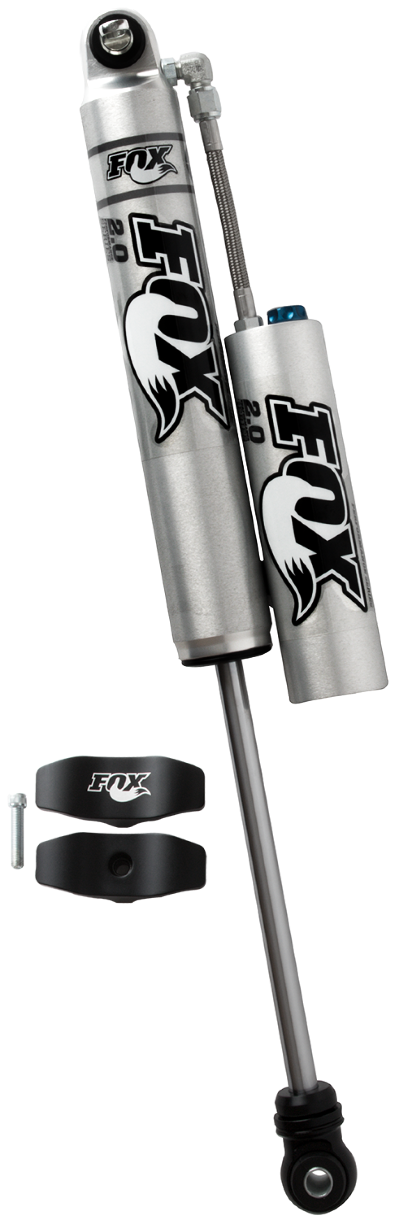FOX 2.0 Performance Rear Reservoir Shock, Adjustable (1.5-3.5 in. Lift), fits Jeep Wrangler