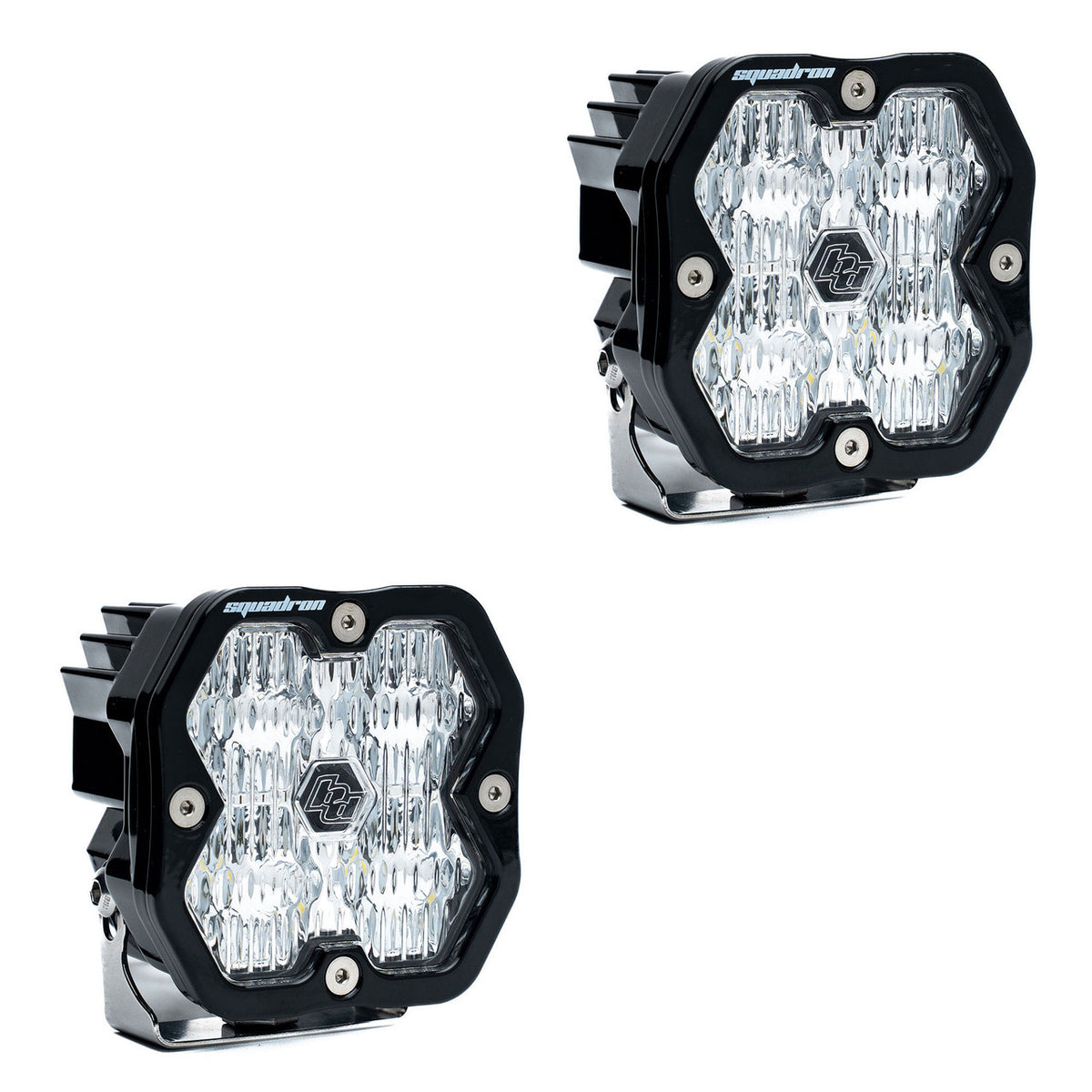 Baja Designs Squadron 2.0 Sport Black LED Auxiliary Light Pod Pair (No Harness)