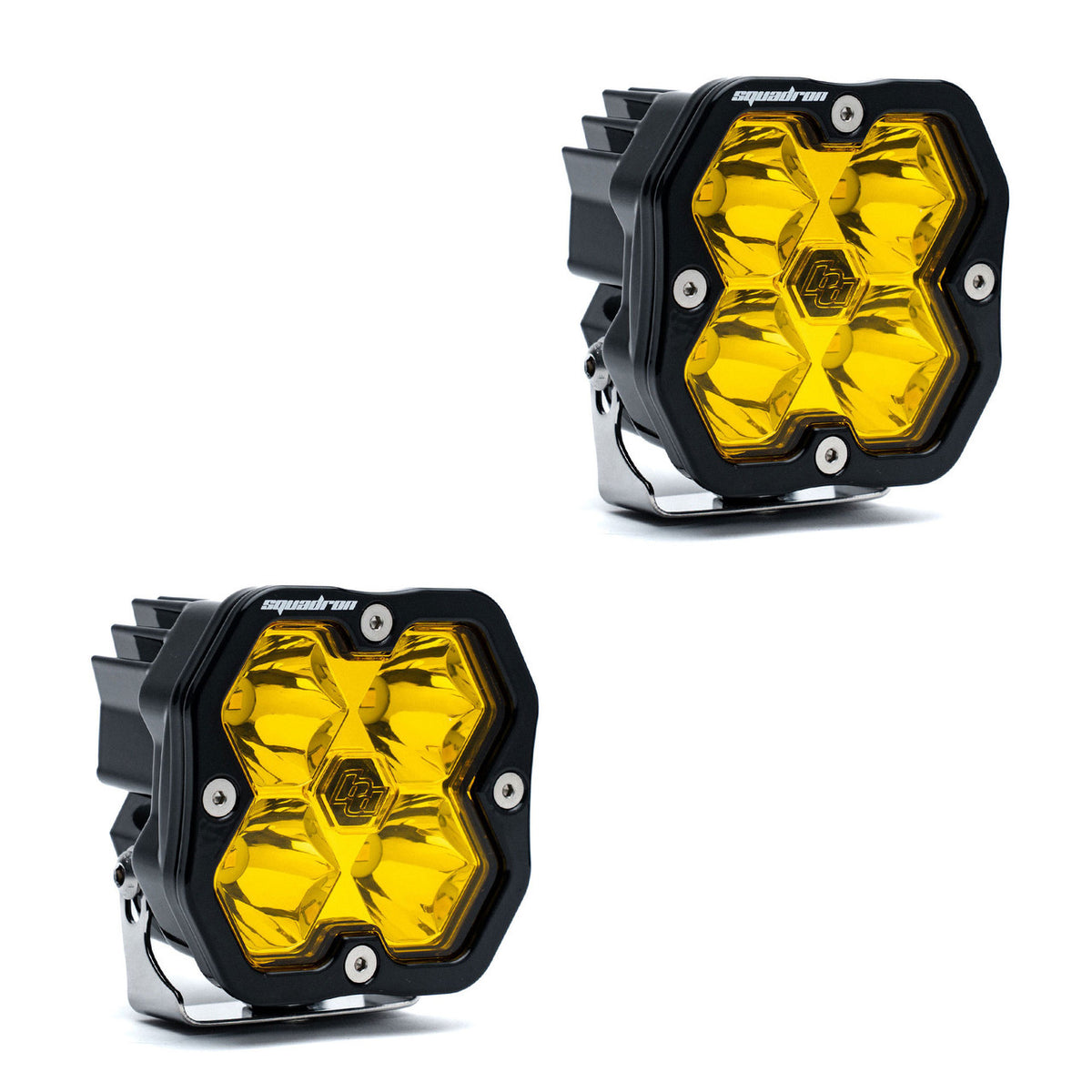 Baja Designs Squadron 2.0 Sport Black LED Auxiliary Light Pod Pair (No Harness)