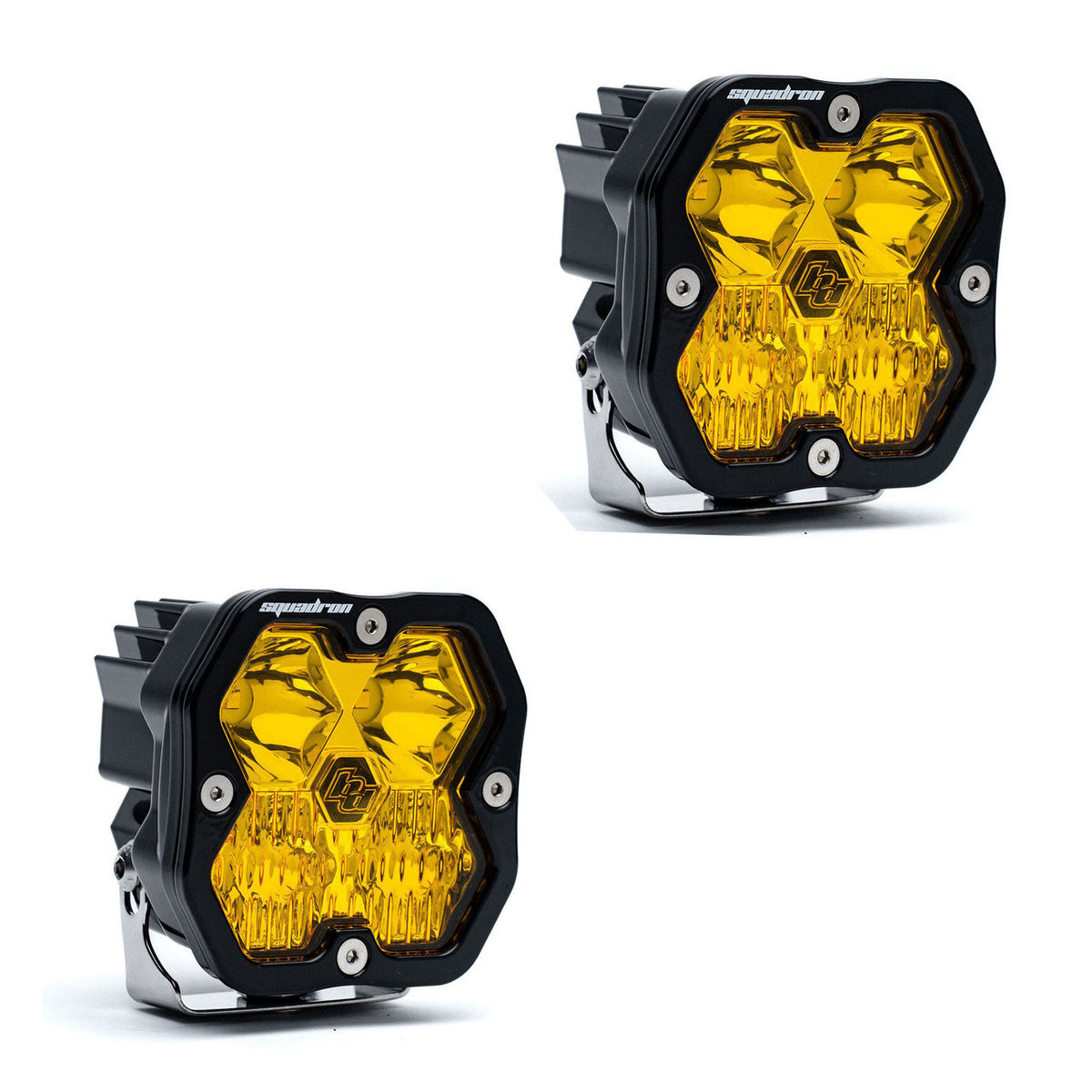 Baja Designs Squadron 2.0 Sport Black LED Auxiliary Light Pod Pair (No Harness)