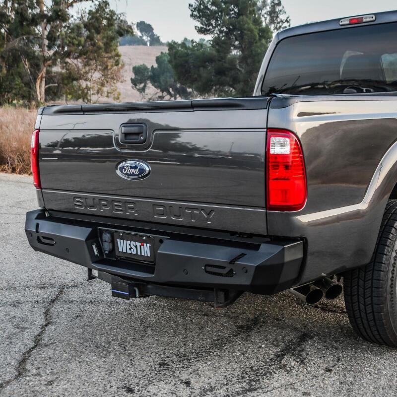 Westin Pro-Series Rear Bumper, Textured Black, fits Ford F-250/F-350 Super Duty