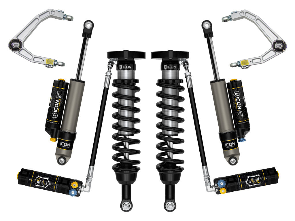ICON Stage 5 billet suspension system for Chevy Silverado 1500 and GMC Sierra 1500 2019-2026