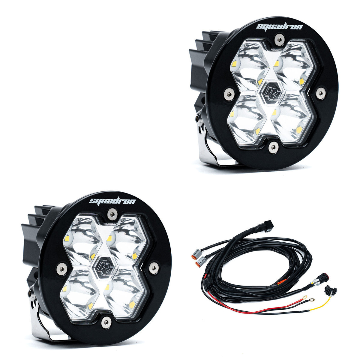 Baja Designs Squadron-R 2.0 Sport Black LED Auxiliary Light Pod Pair