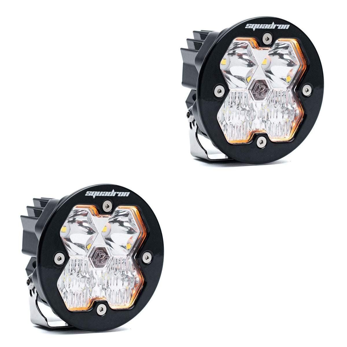 Baja Designs Squadron-R 2.0 Sport Black LED Auxiliary Light Pod Pair (No Harness)