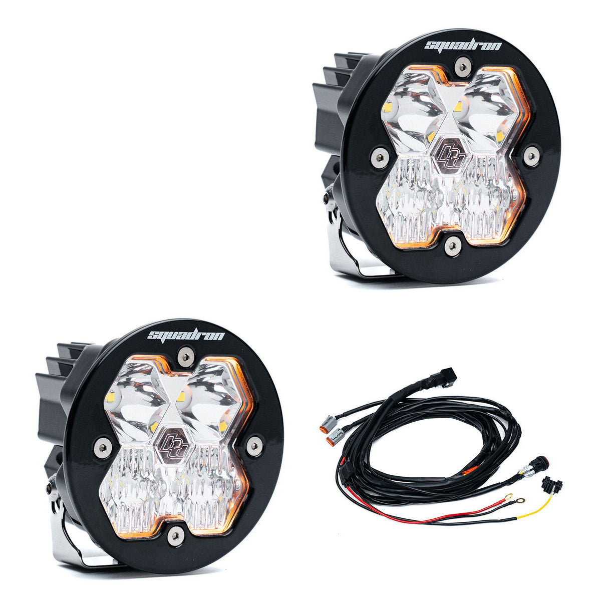 Baja Designs Squadron-R 2.0 Sport Black LED Auxiliary Light Pod Pair