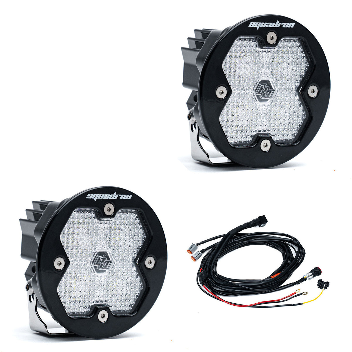 Baja Designs Squadron-R 2.0 Sport Black LED Auxiliary Light Pod Pair