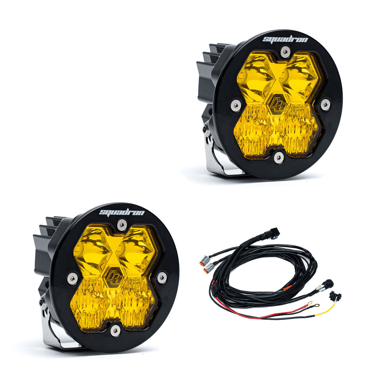 Baja Designs Squadron-R 2.0 Sport Black LED Auxiliary Light Pod Pair