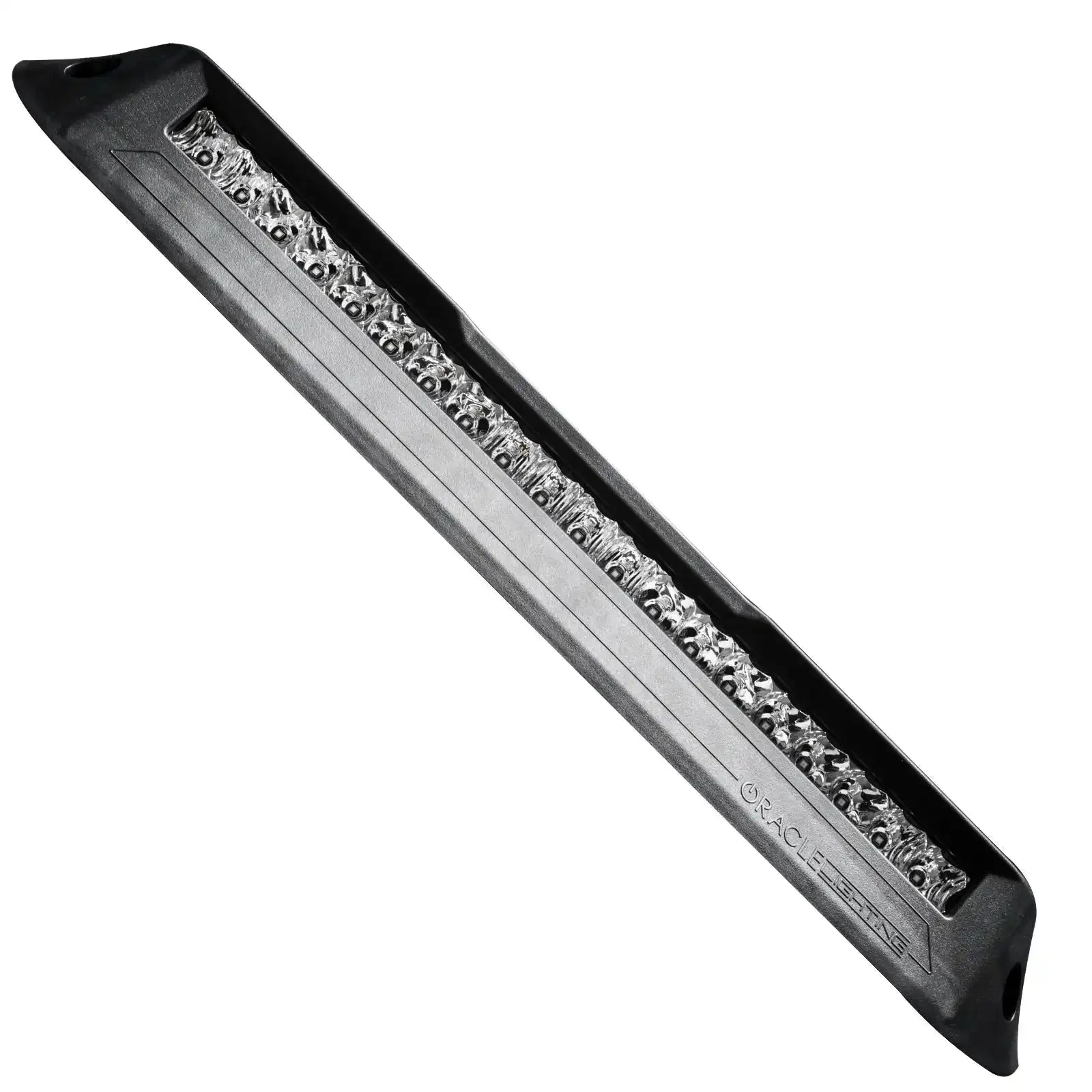 Slim LED light bar for off-road vehicles and overlanding, black housing, clear lens