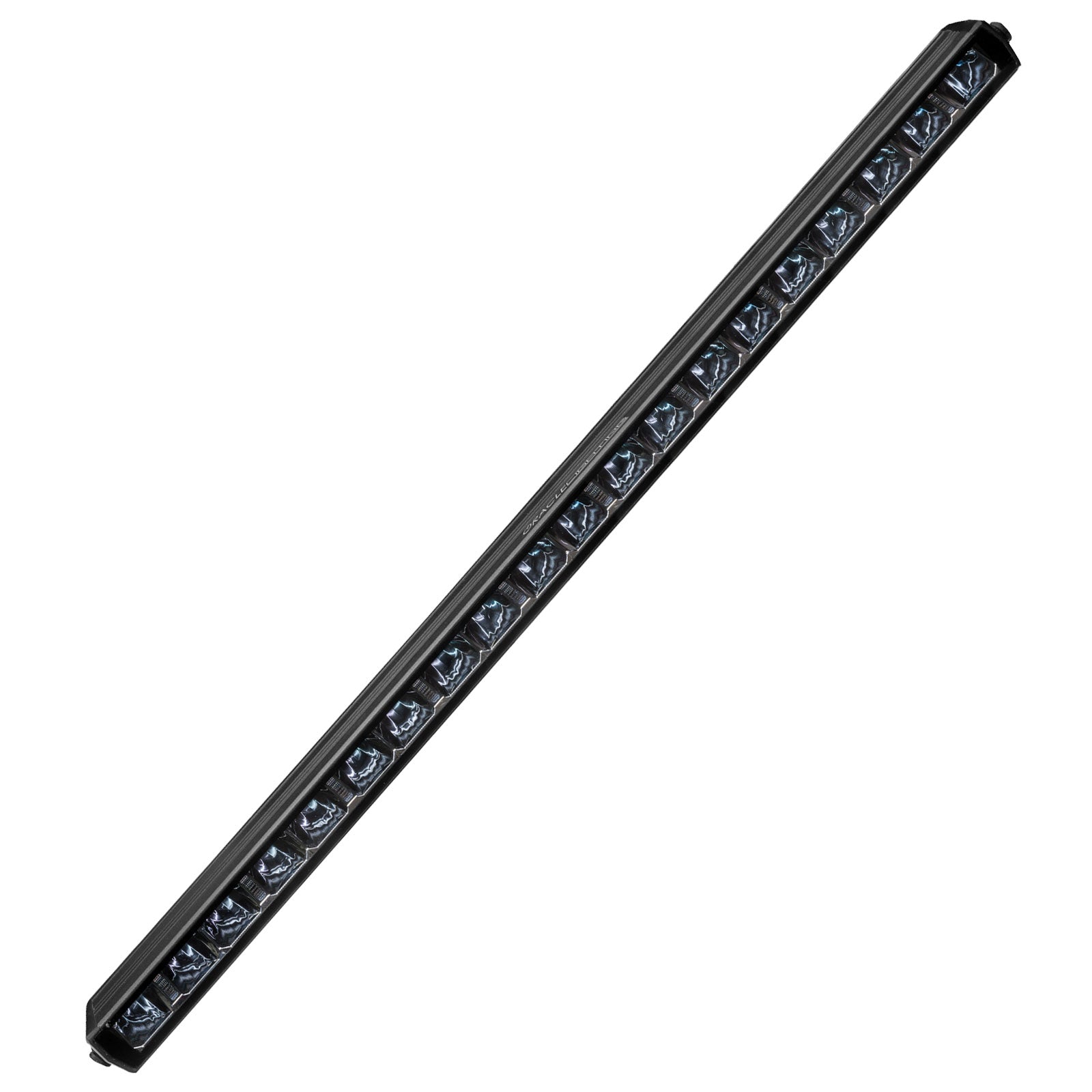 Slim black LED light bar for off-road vehicles and overlanding gear