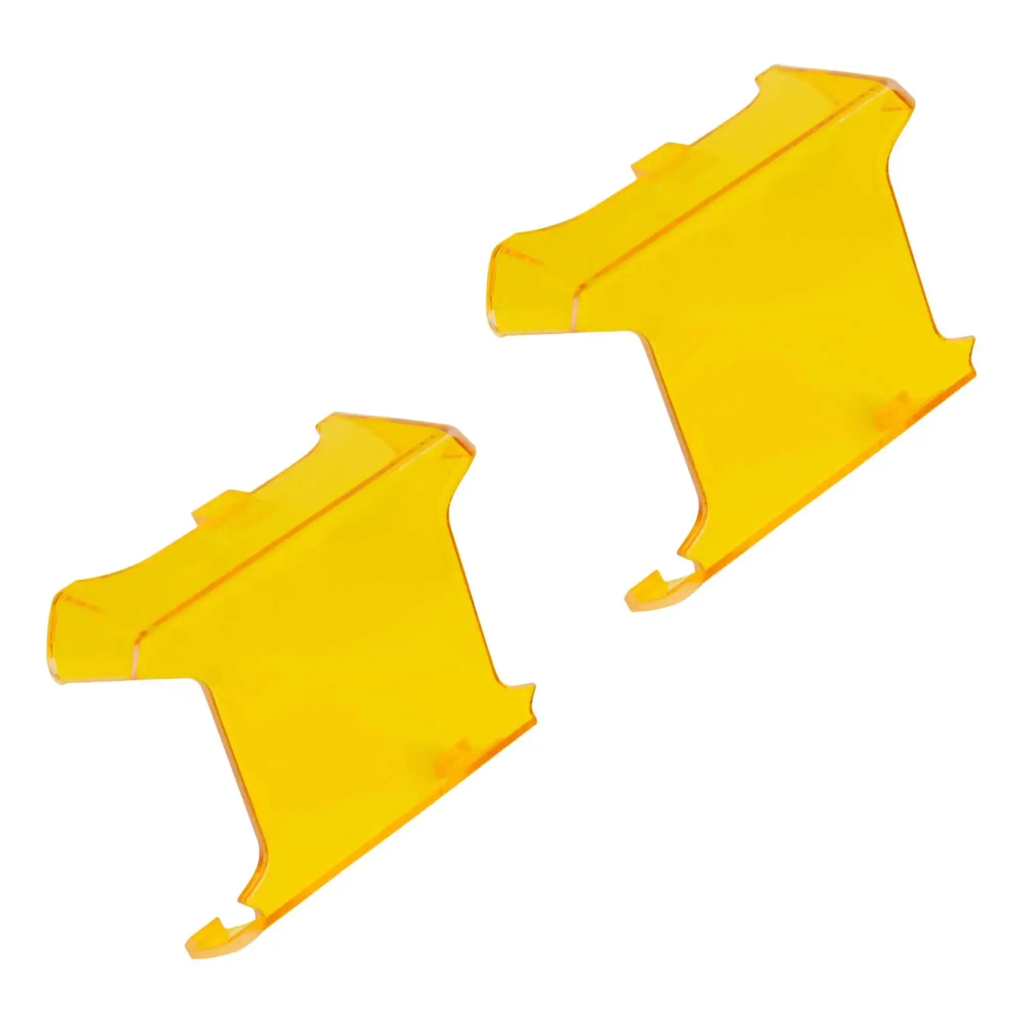 Pair of amber yellow lens light covers for off-road vehicle lighting accessories
