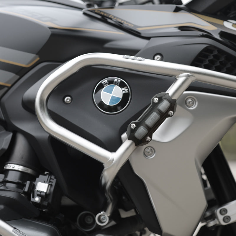 LOBOO Crash Bar Bumper Pads(Pair) – Universal Motorcycle Frame Protectors with Rubber Cushion, Fits 22–25mm Bars