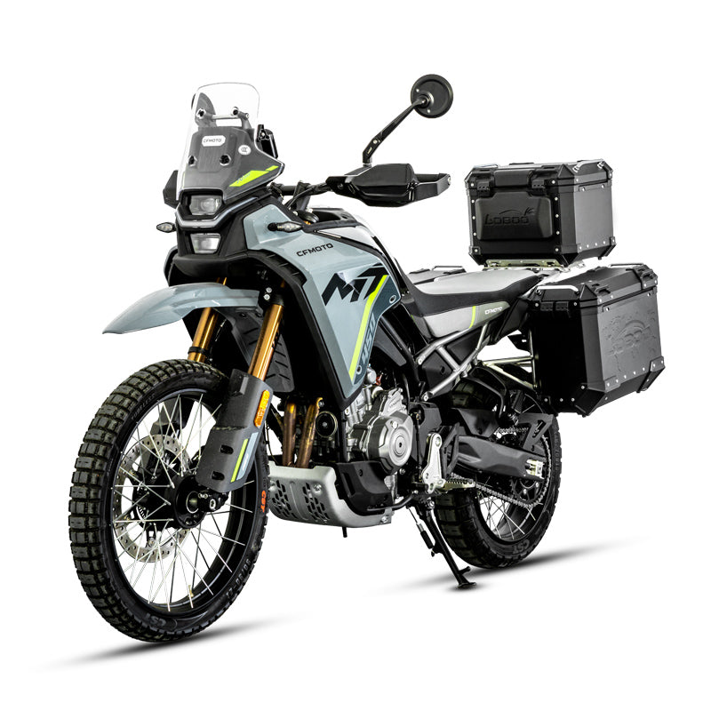 Aluminum Side Panniers, Top Case & Mounting Rack System for CFMOTO 450MT (2024-)