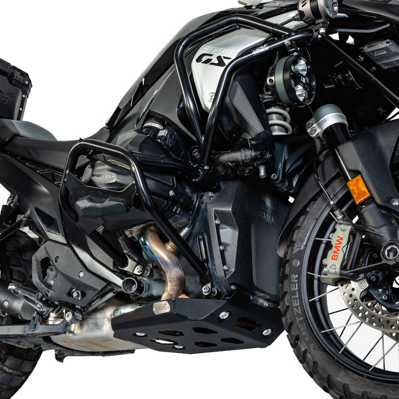 LOBOO Engine Guard for BMW R1300GS / R1300GS Adventure – 4 mm Aluminum Alloy Skid Plate, Anodized Surface, Vibration Damping Design