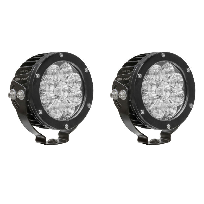 Westin Axis 4.75 in. Round LED Auxiliary Lights, Flood, Pair