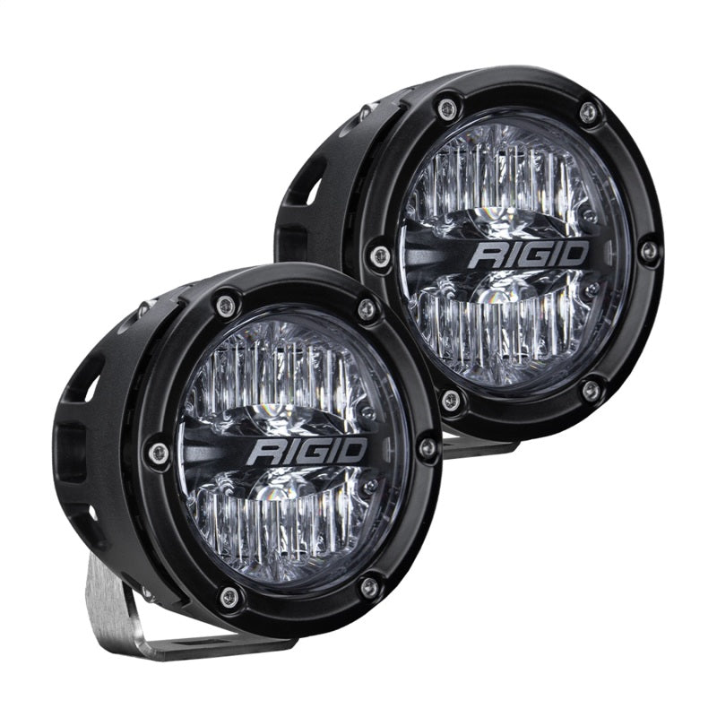 RIGID A-Pillar Light Mount Kit with 4 in. 360-Series Drive Lights, fits Ford Bronco Sport