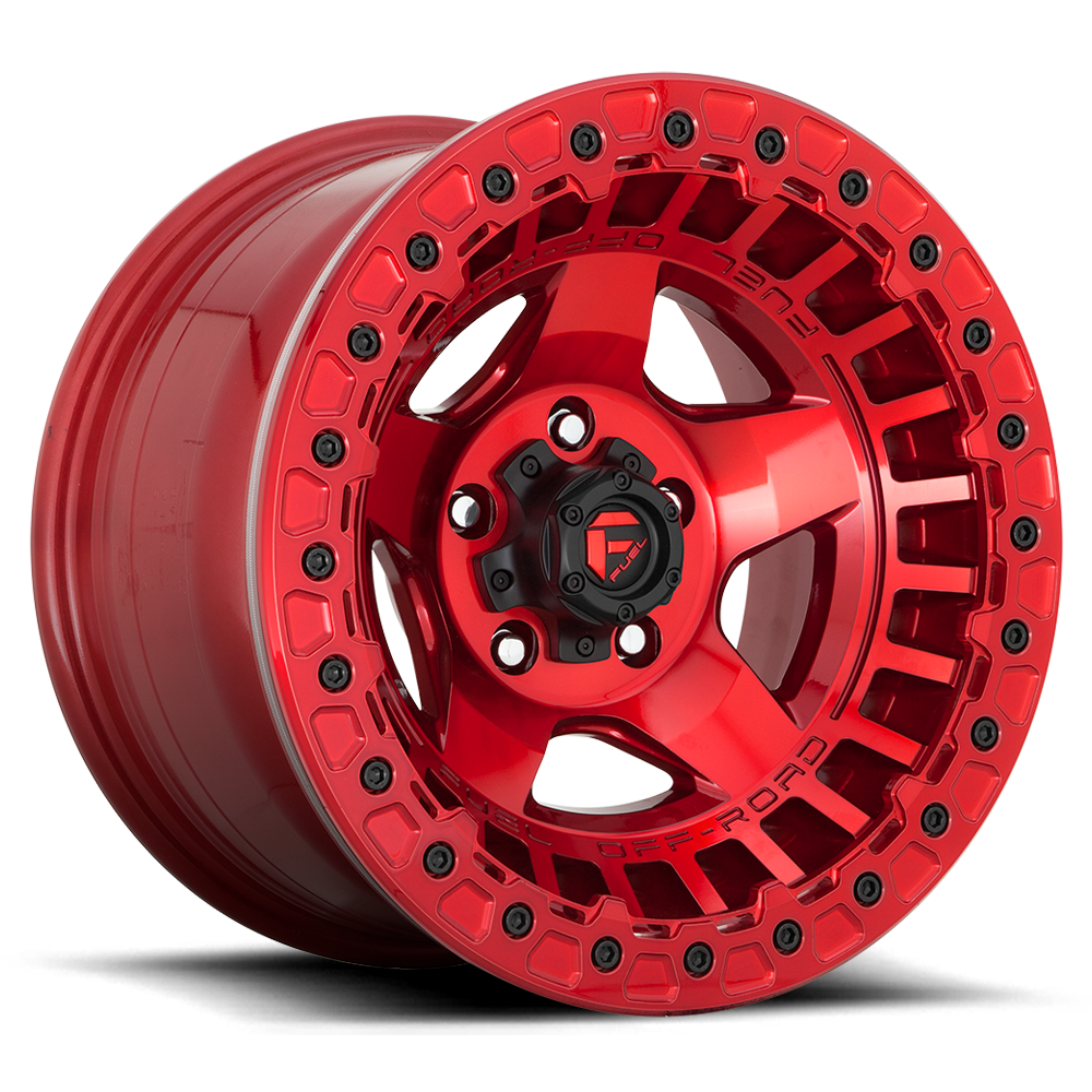 Fuel Warp Beadlock D119 Candy Red wheel, multiple bolt patterns