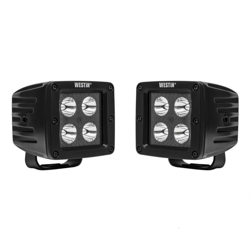 Westin HyperQ LED Auxiliary Lights, 3 in. Cube Flood