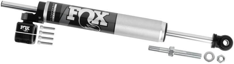 FOX 2.0 Performance Series Through-Shaft Steering Stabilizer (1-5/8 in. Tie Rod), fits Jeep Wrangler