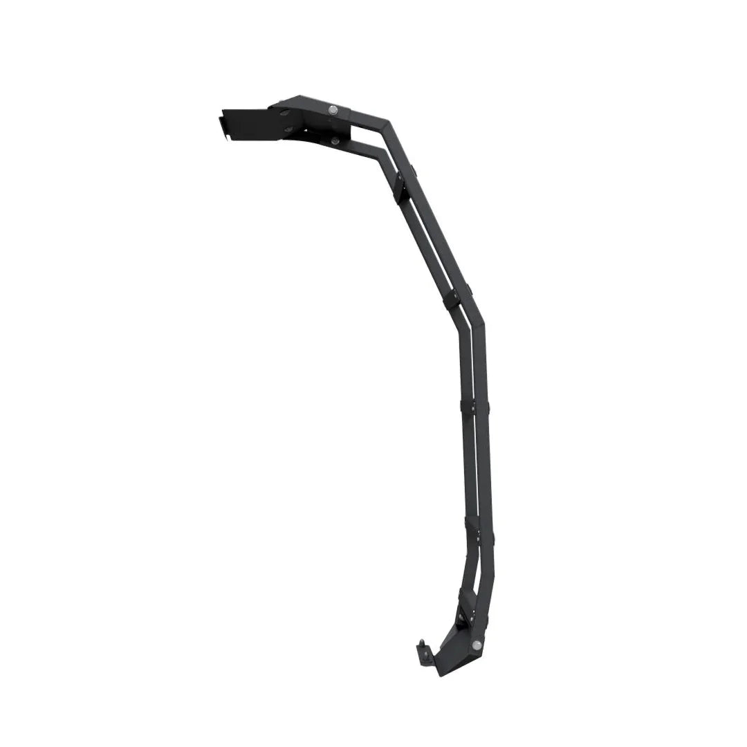 Black steel rear ladder for 5th gen Toyota 4Runner overlanding vehicle accessories