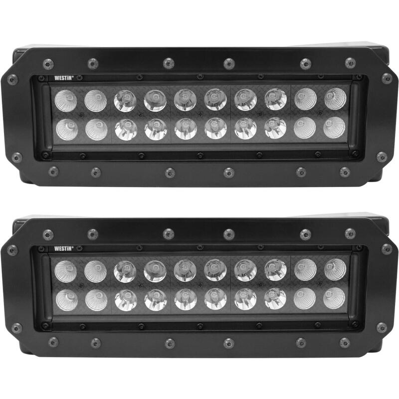 Westin HDX Flush Mount B-FORCE LED Light Kit, 10 in. (Set of 2)
