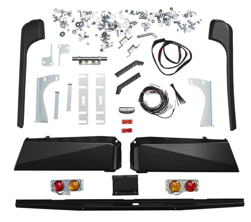ARB Rear Bumper with Tow Hitch, Black, fits Toyota Land Cruiser
