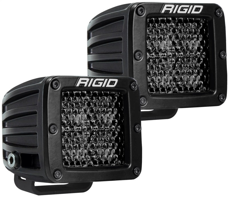 RIGID D-Series PRO Midnight Edition Light Pair, Spot Diffused, Surface Mount