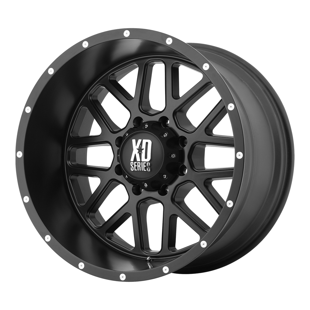 XD Grenade (XD820) Wheel - Satin Black Mill w/ Blue Tint