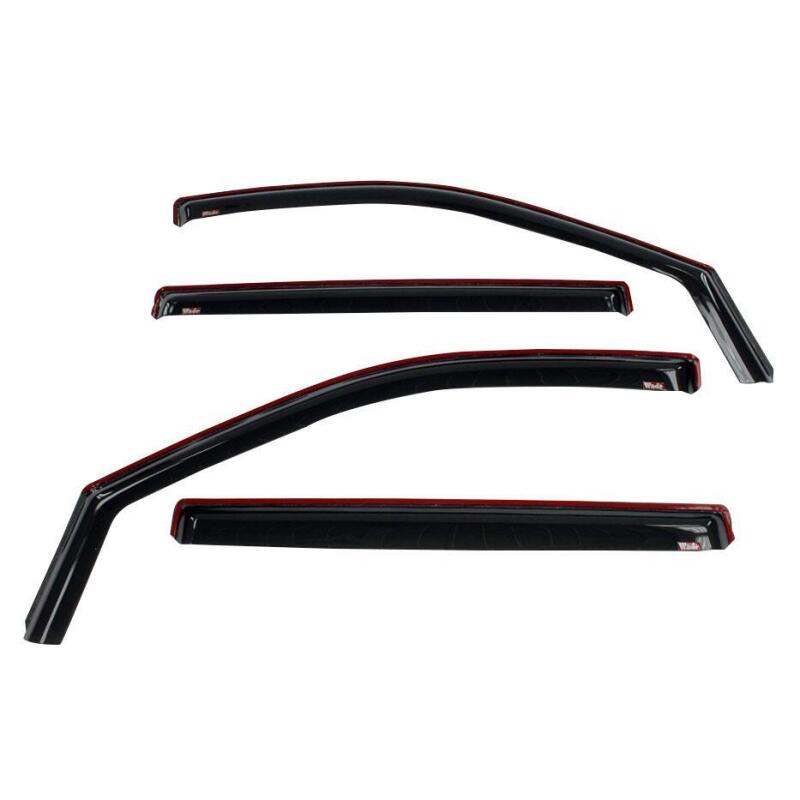 Westin Wade In-Channel Wind Deflectors, 4-Piece, Smoke, fits Chevy Silverado 1500