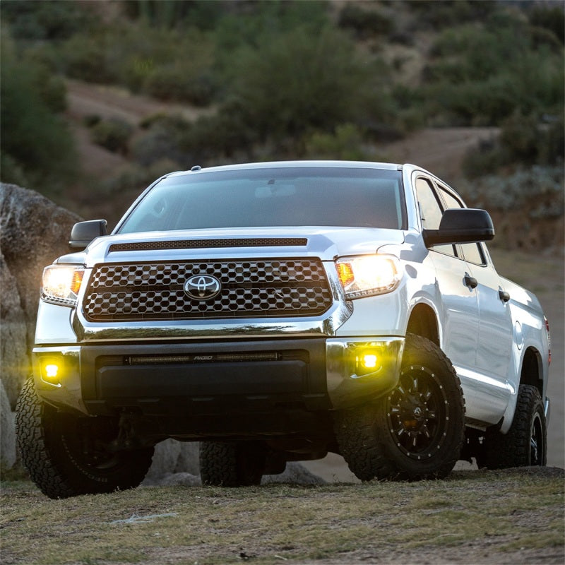 RIGID 360-Series 4 in. SAE Fog Light Kit, Selective Yellow, fits Toyota Tundra